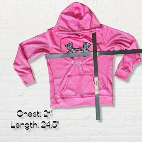 Under Armour Hoodie Bright Pink Dance Hoodie Women's Size Medium - Picture 7 of 7